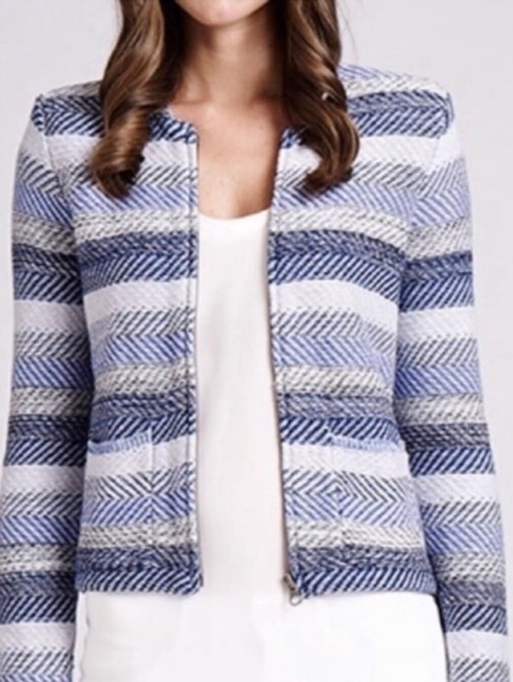 Joie Jacolyn B Striped Cardigan Sweater Jacket Small
